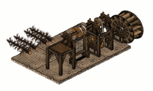 Stormland sawmill mechanism